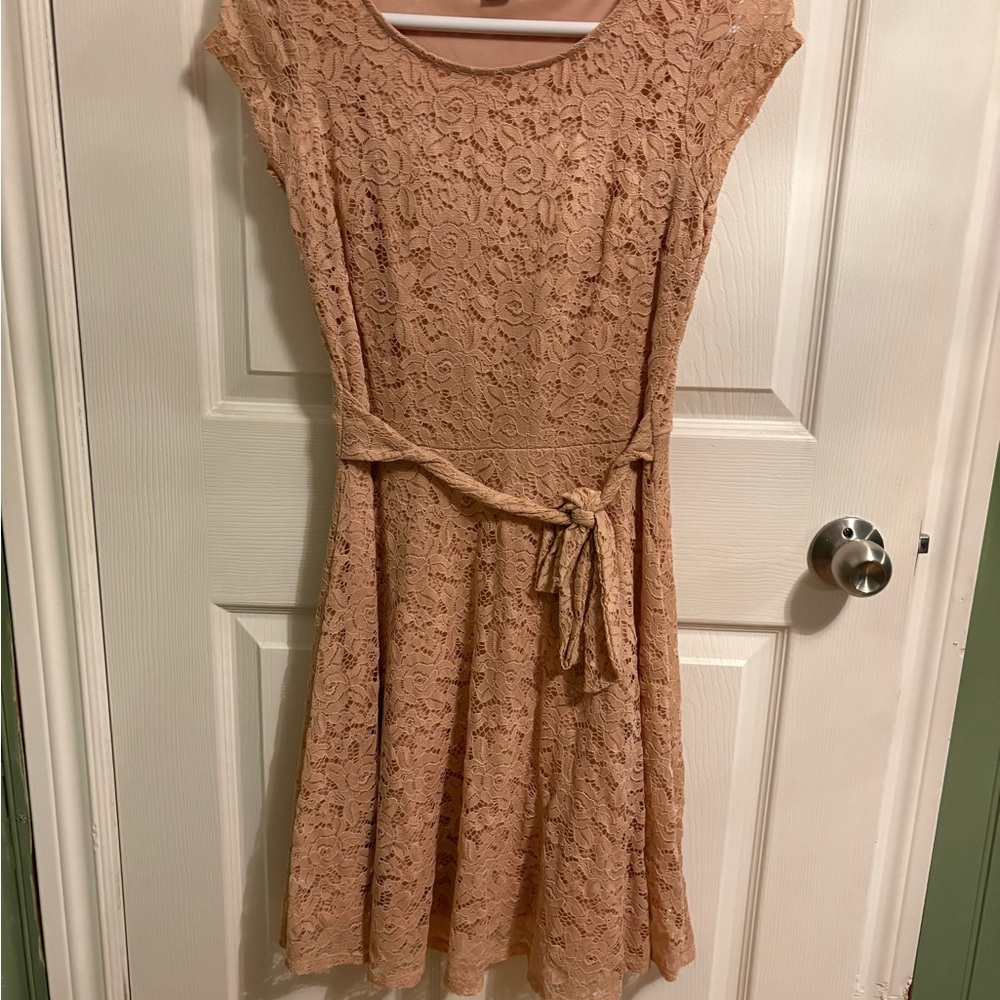 Elegant Lace Dress in light pink